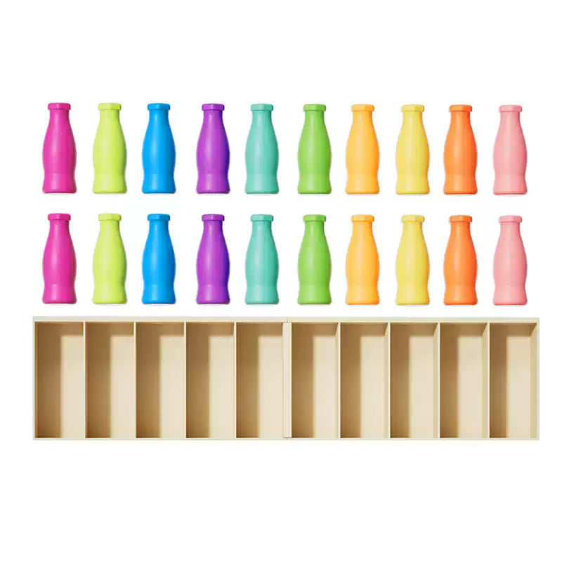 Realistic Beverage Bottle Matching Playset Toy