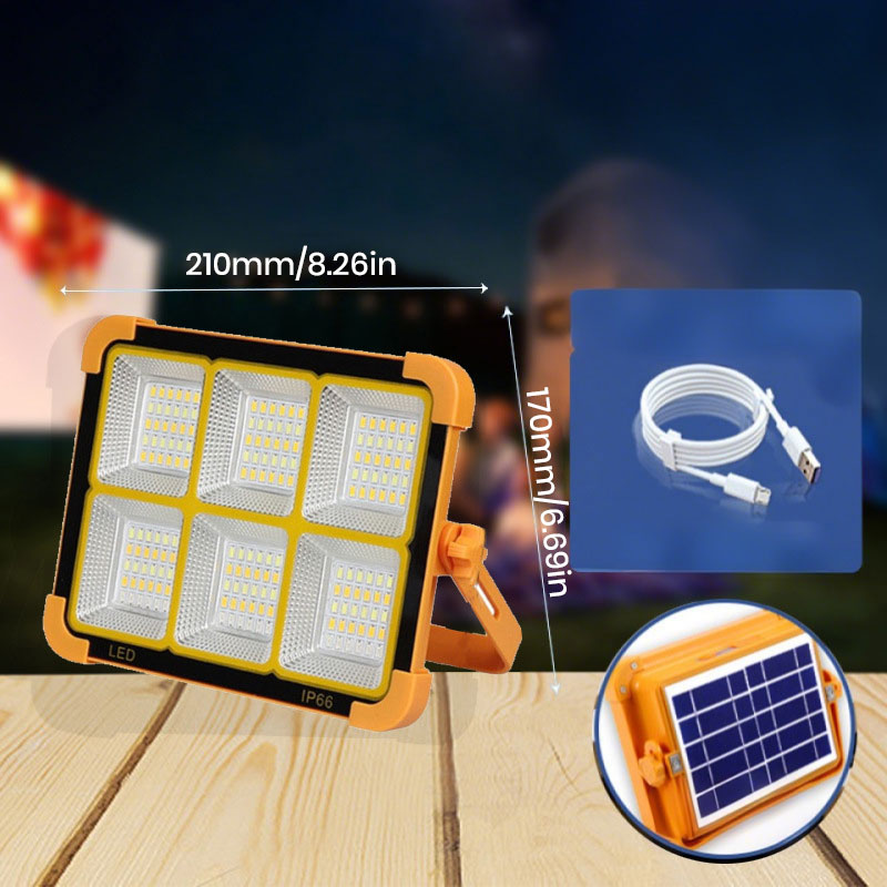 Mini Solar Rechargeable Multifunctional LED Searchlight