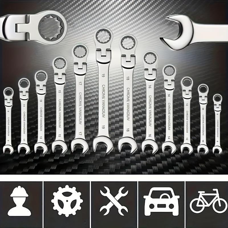 Adjustable Ratchet Wrench Set