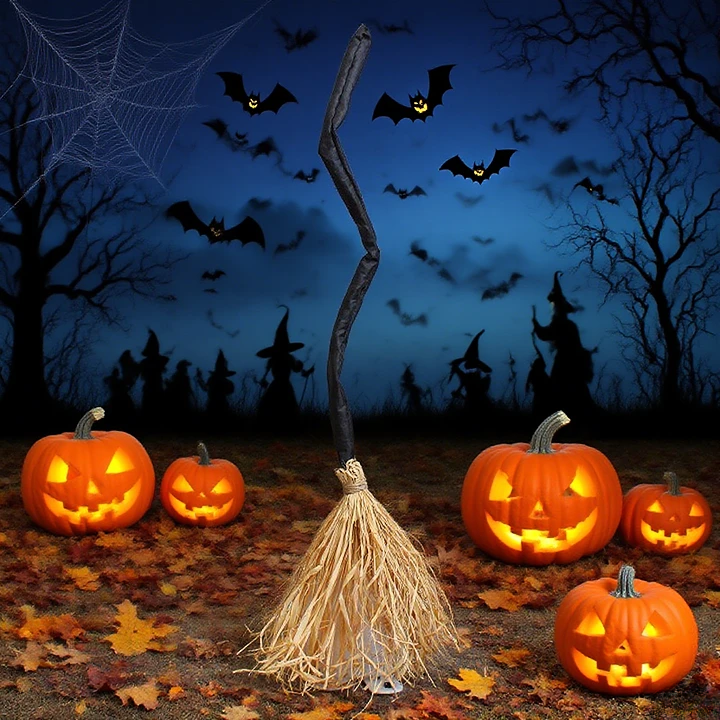 Halloween Electric Witch Broom