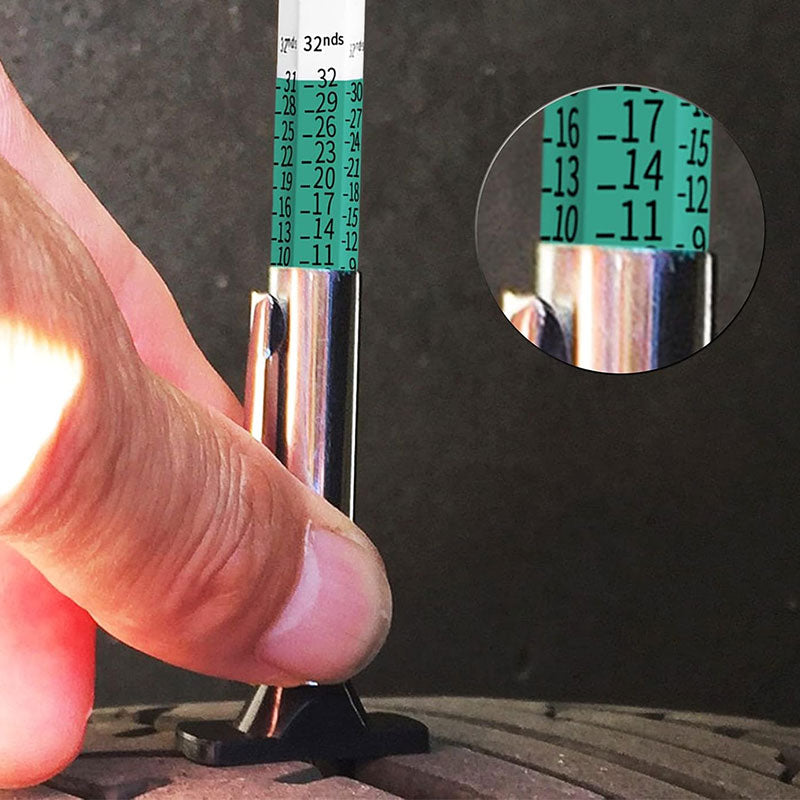Tire Tread Depth Gauge Metal Tool
