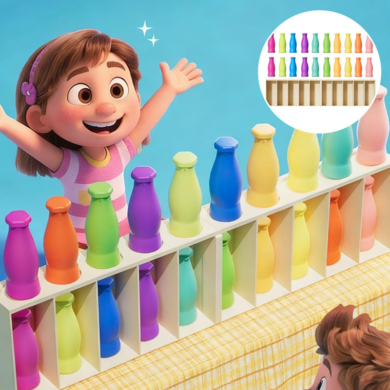 Realistic Beverage Bottle Matching Playset Toy