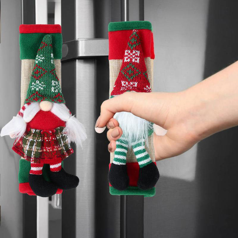 🎅 Santa Claus Refrigerator Handle Covers Set