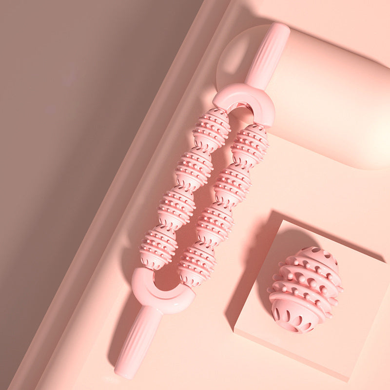 Dual-Row 8-Wheel Sensory Massage Stick
