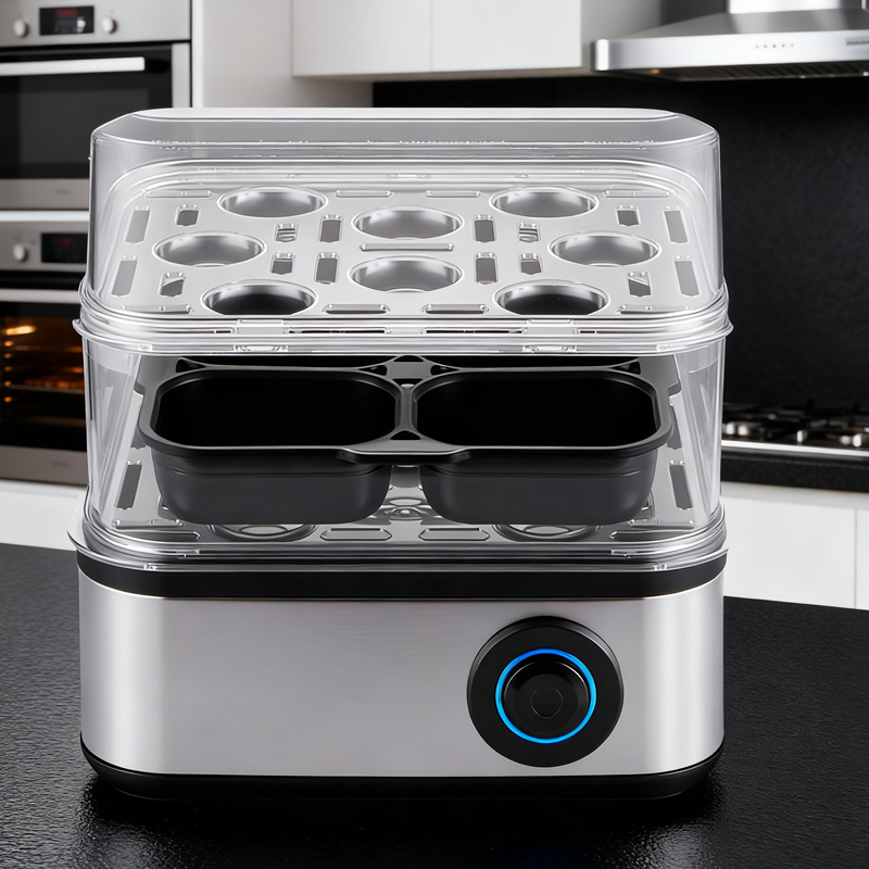 Double-Layer Multi-Function Electric Egg Boiler