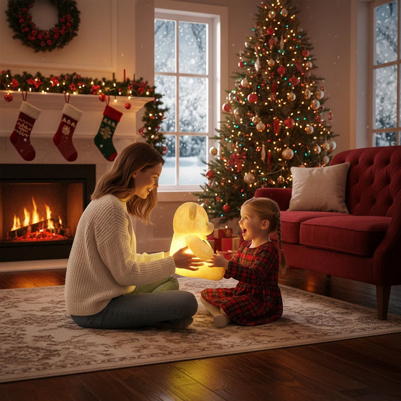 LED Light-Up Teddy Bear Plush Toy