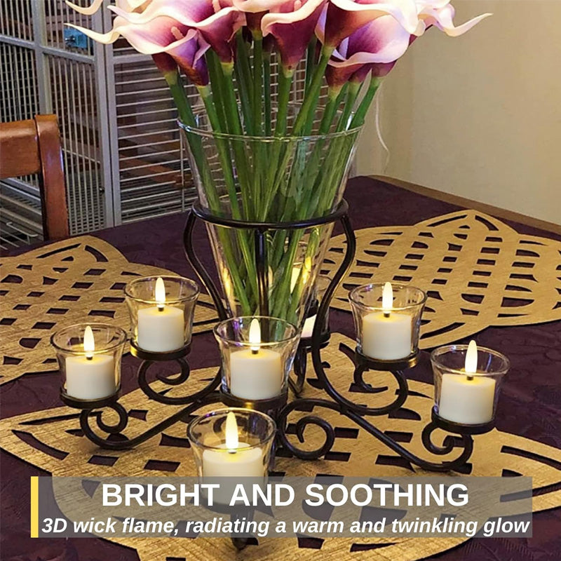 12-Piece Rechargeable LED Flameless Candle Set