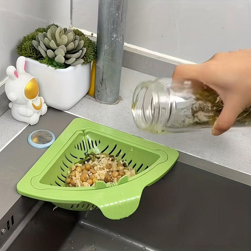 Magnetic Triangular Kitchen Strainer Basket