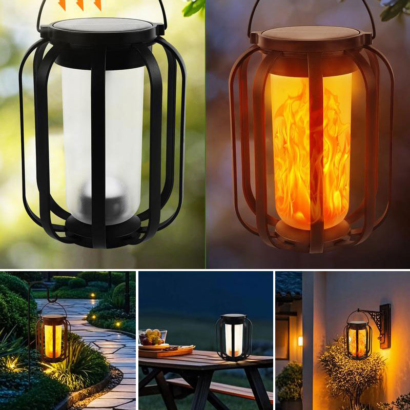 Solar Lantern Outdoor Light with Base