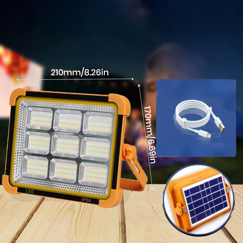 Mini Solar Rechargeable Multifunctional LED Searchlight