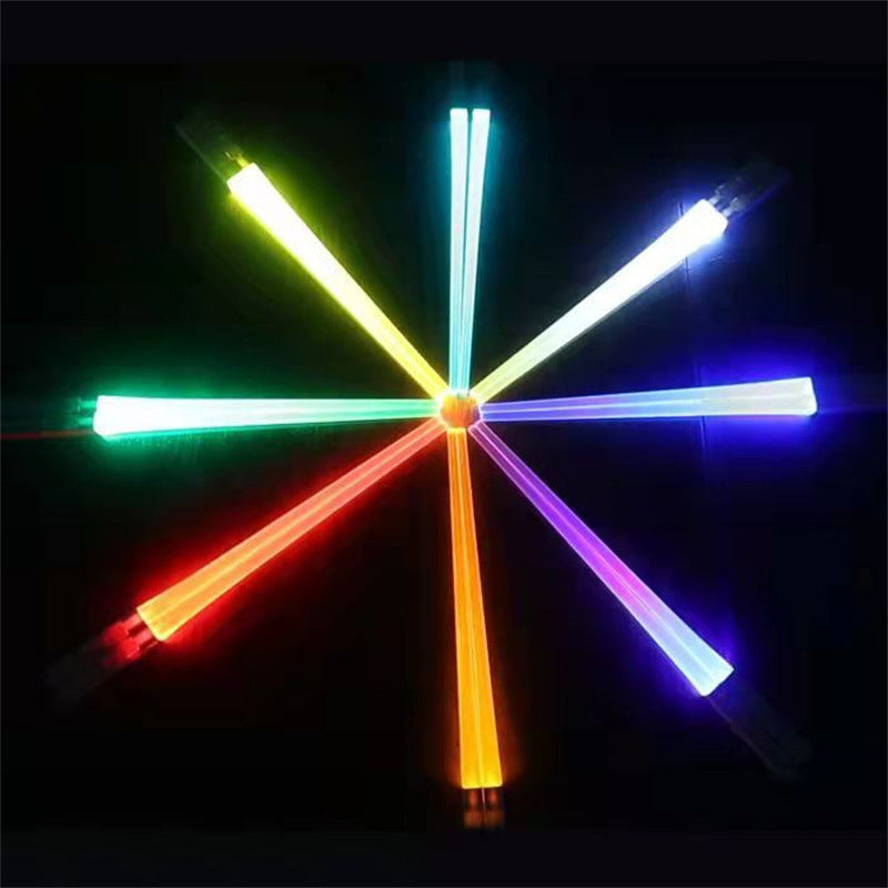 LED 9 colors luminous chopsticks