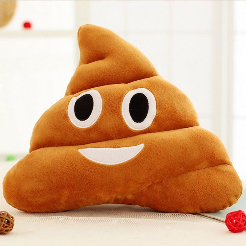 Funny Poop Emoji Plush Pillow
