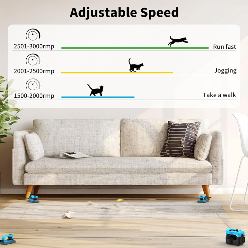 Automatic Manual Weight Loss Running Rope Cat Walking Toy