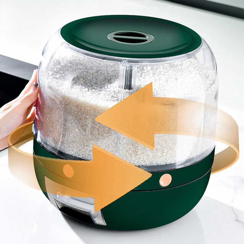 Rotating Partition Grain Storage Container