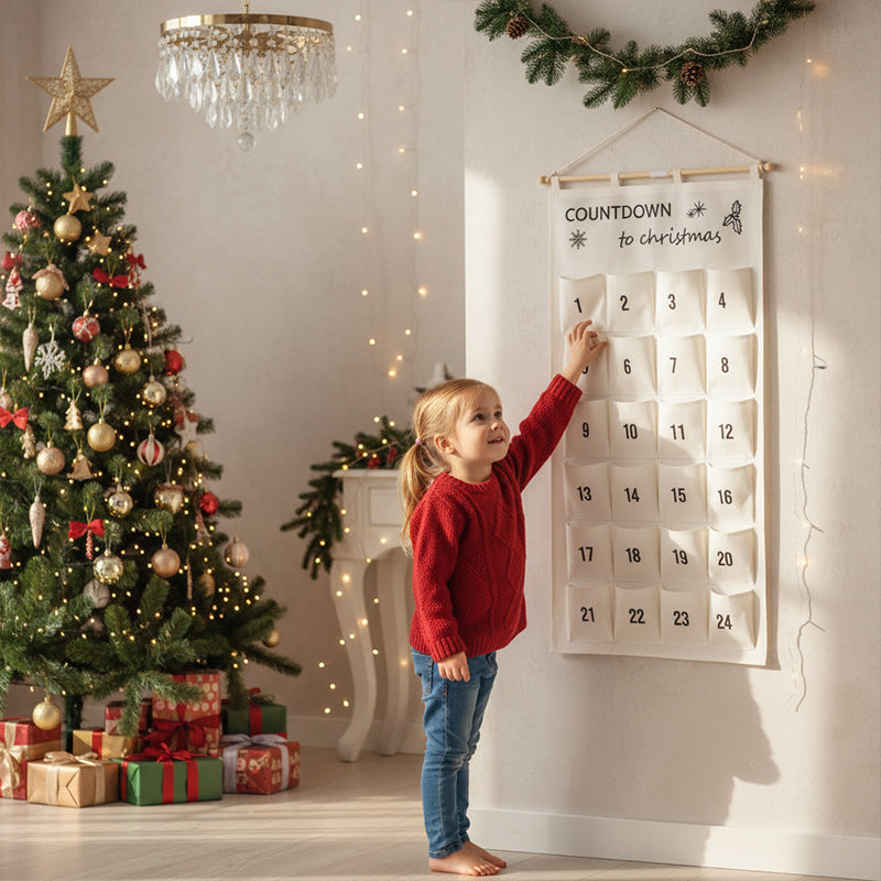 Christmas Countdown Hanging Calendar Bag