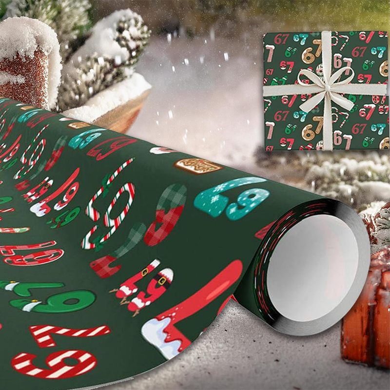 Festive Christmas Wrapping Paper Set