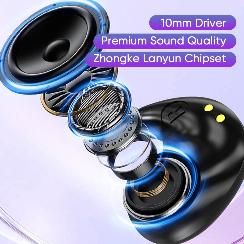 Bluetooth Earbuds Smart Sleep Headphone Watch with Gesture Control
