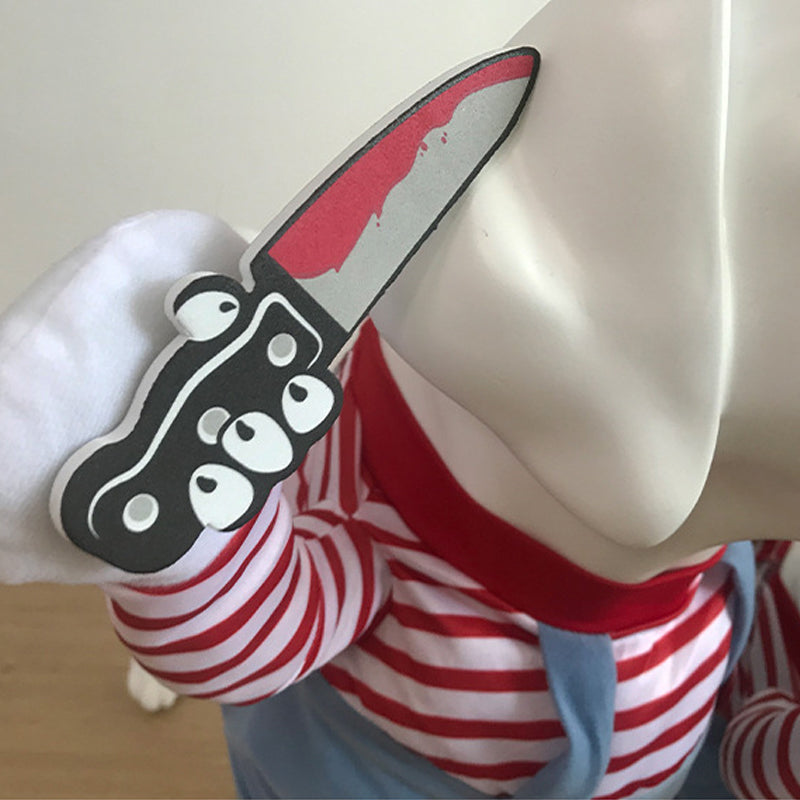 Pet Halloween 3D Clothes Deadly Doll Funny Transformation Costume