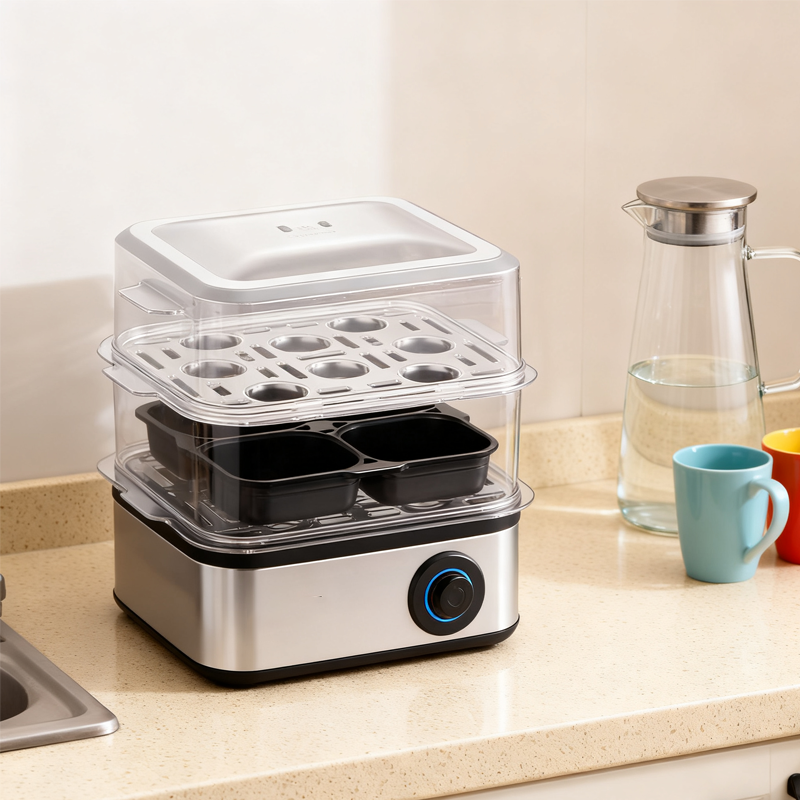 Double-Layer Multi-Function Electric Egg Boiler