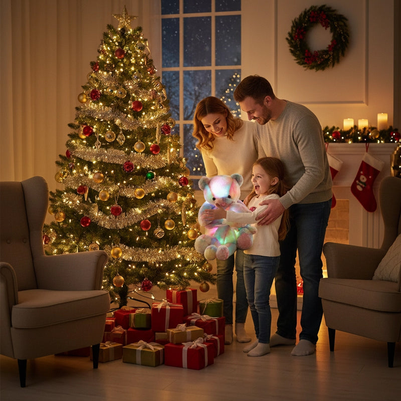 LED Light-Up Teddy Bear Plush Toy