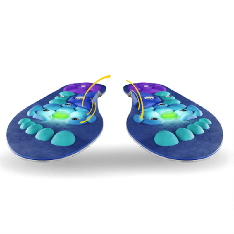 Cuttable magnetic insoles