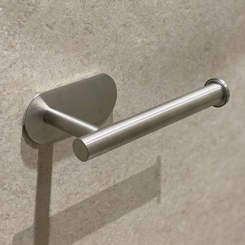 Wall-Mounted Toilet Paper Roll Holder with Phone Shelf