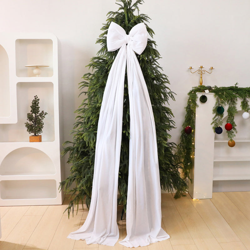 Christmas Tree Velvet Bow Decoration