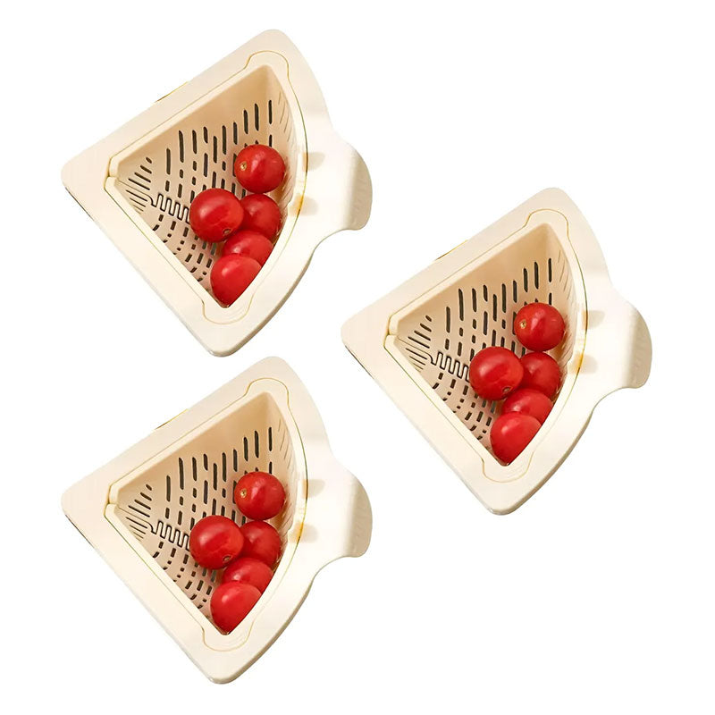 Magnetic Triangular Kitchen Strainer Basket