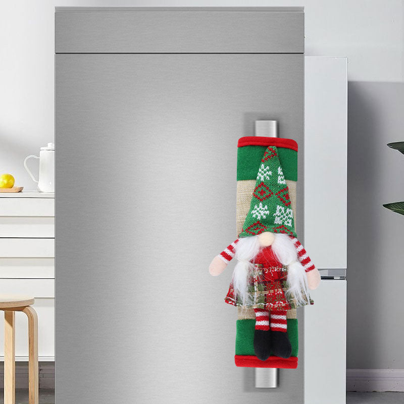 🎅 Santa Claus Refrigerator Handle Covers Set