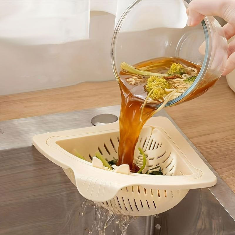 Magnetic Triangular Kitchen Strainer Basket