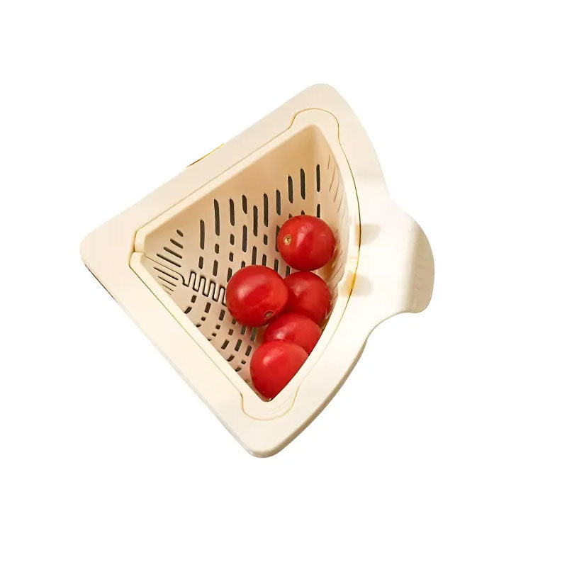 Magnetic Triangular Kitchen Strainer Basket