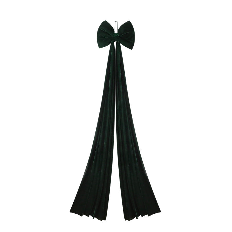 Christmas Tree Velvet Bow Decoration