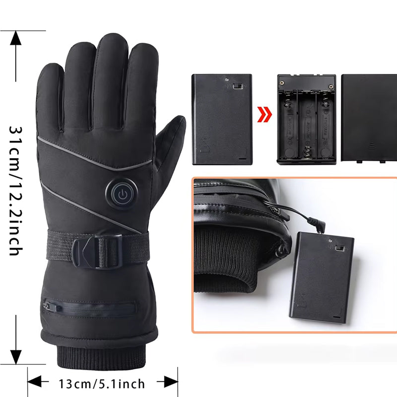 Rechargeable Heated Winter Cycling Gloves