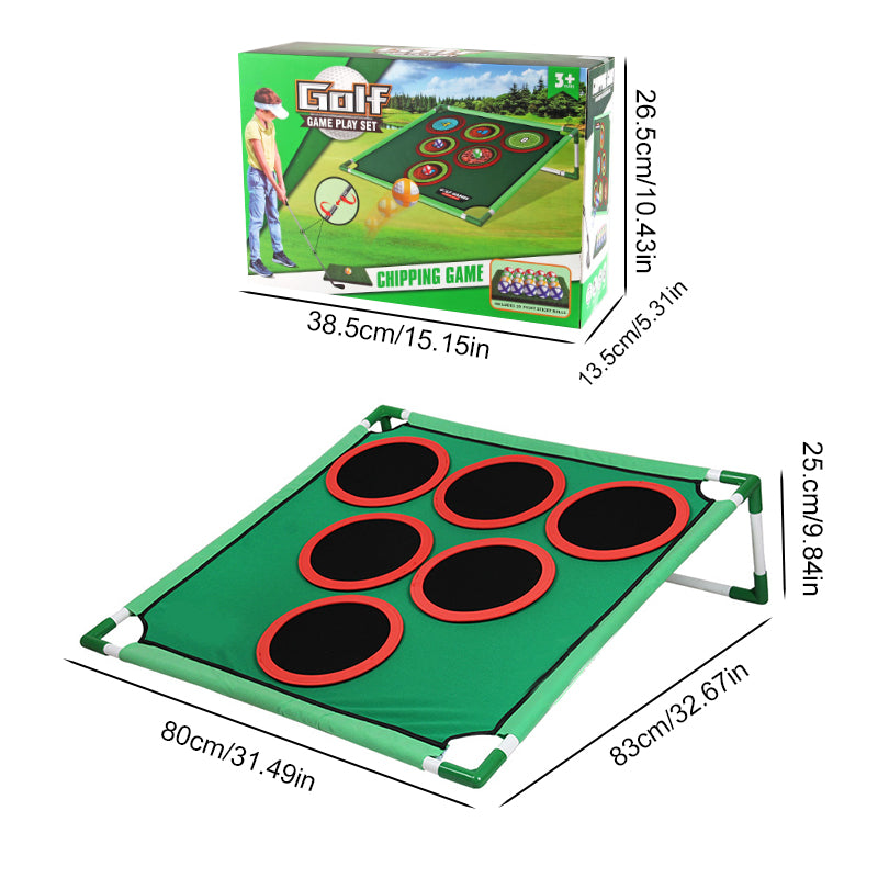 Golf Target Practice Game Mat with Stand