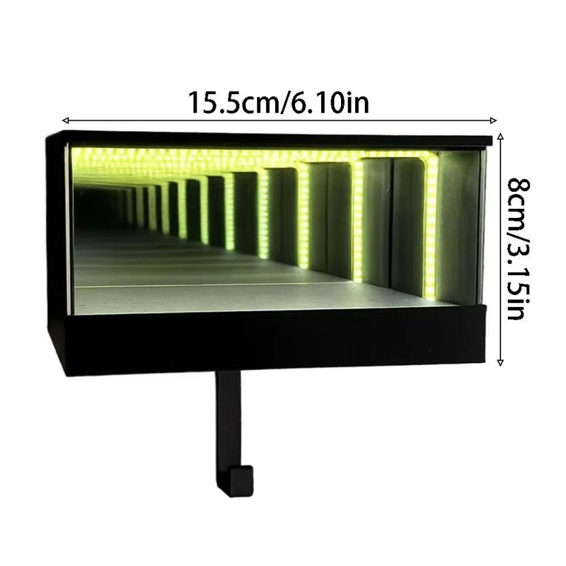 LED Infinity Mirror Garage Key Rack