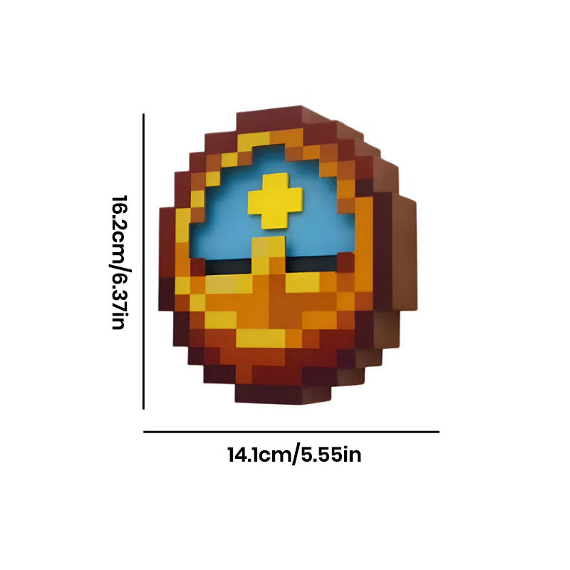 Minecraft Style Clock Desk Decor