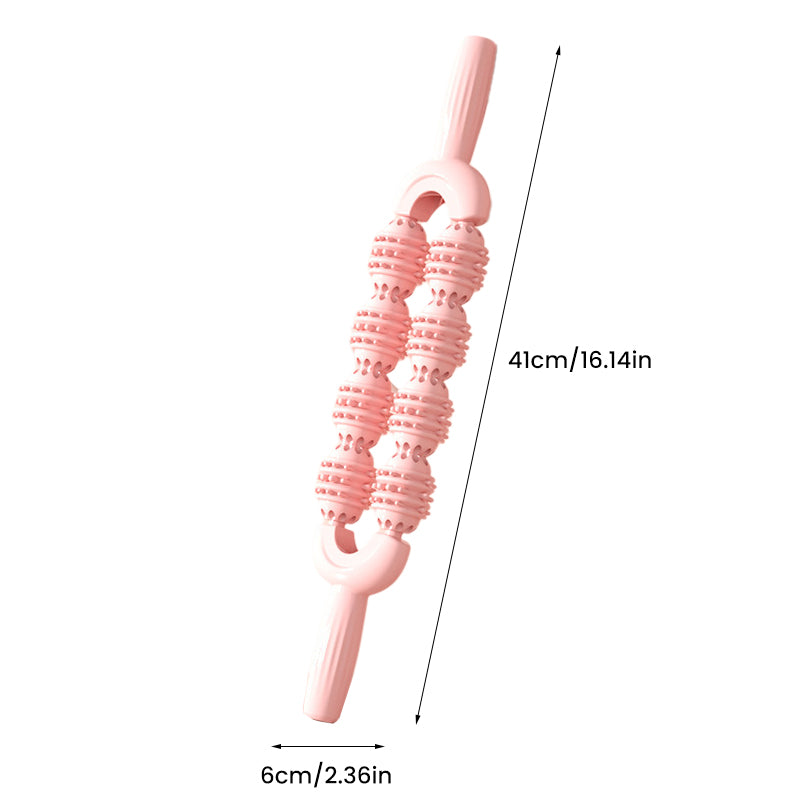 Dual-Row 8-Wheel Sensory Massage Stick