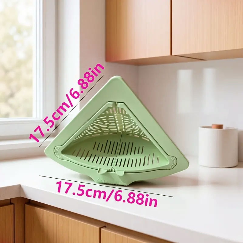 Magnetic Triangular Kitchen Strainer Basket