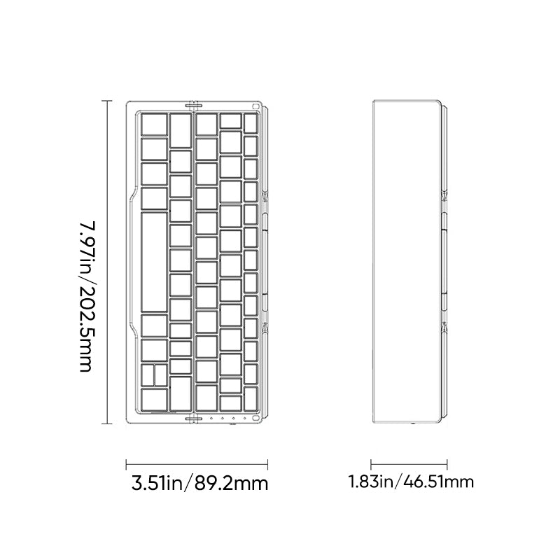 Foldable Bluetooth Keyboard
