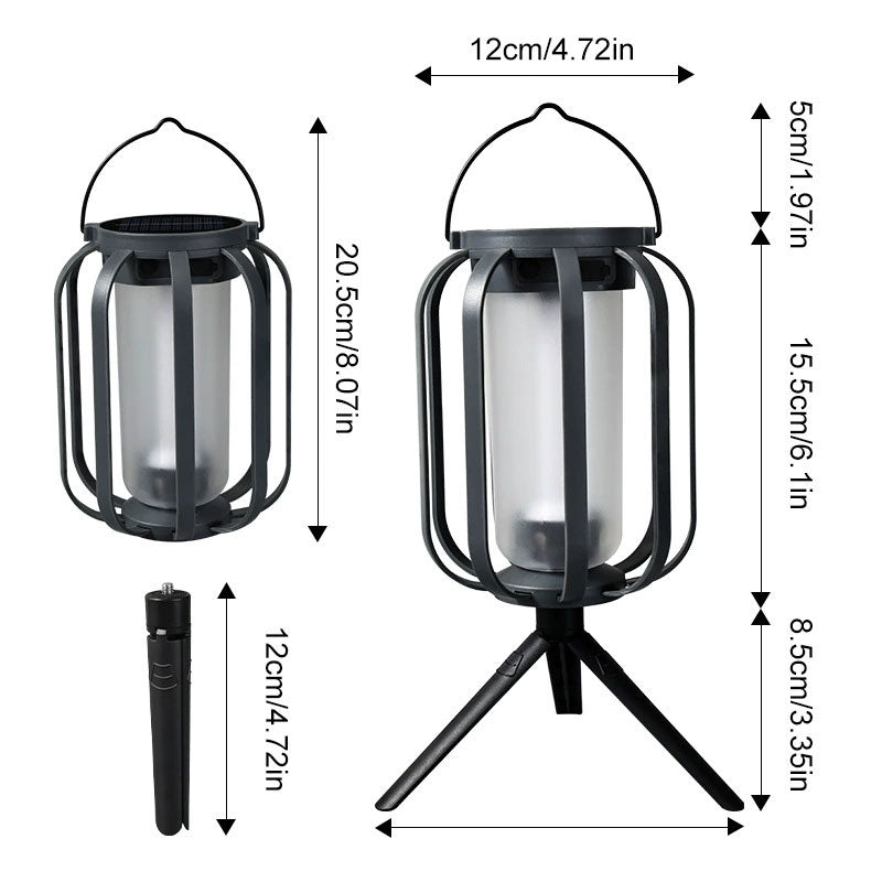Solar Lantern Outdoor Light with Base
