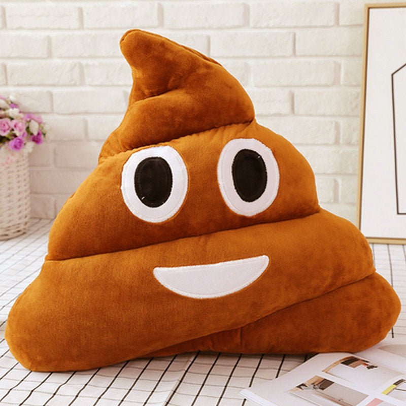 Funny Poop Emoji Plush Pillow