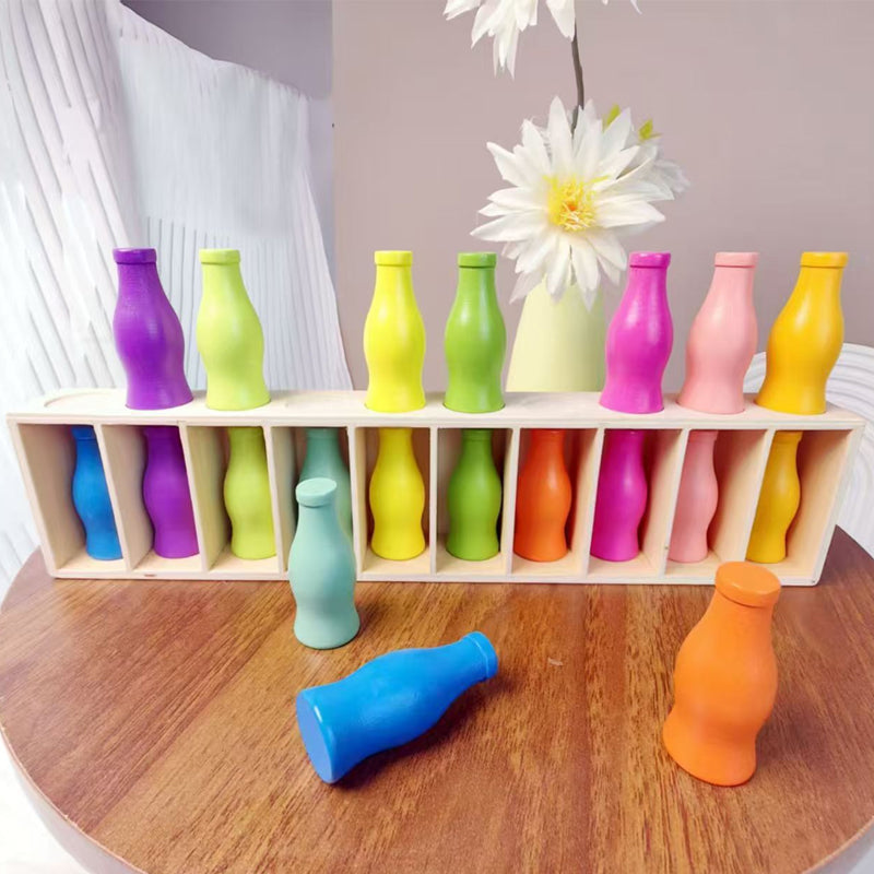 Realistic Beverage Bottle Matching Playset Toy