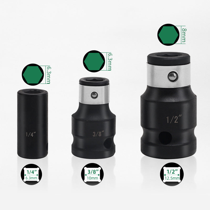 18-Piece CR-V Steel Socket Accessory Set