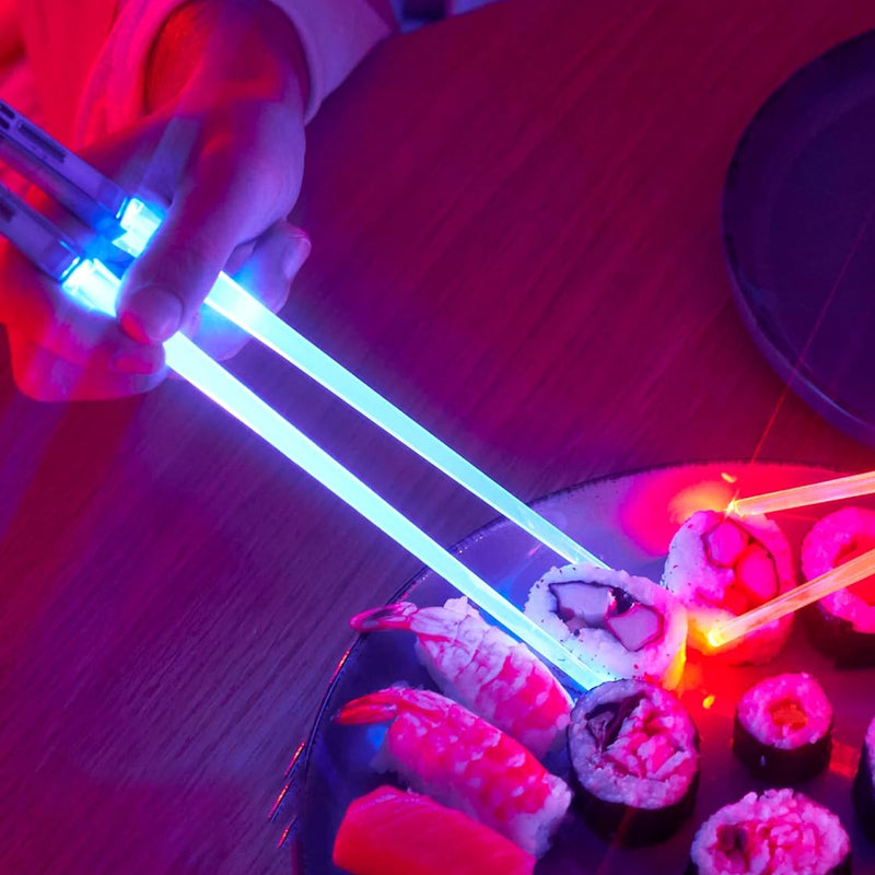 LED 9 colors luminous chopsticks