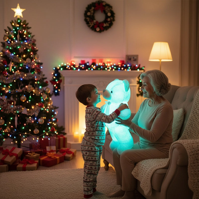 LED Light-Up Teddy Bear Plush Toy