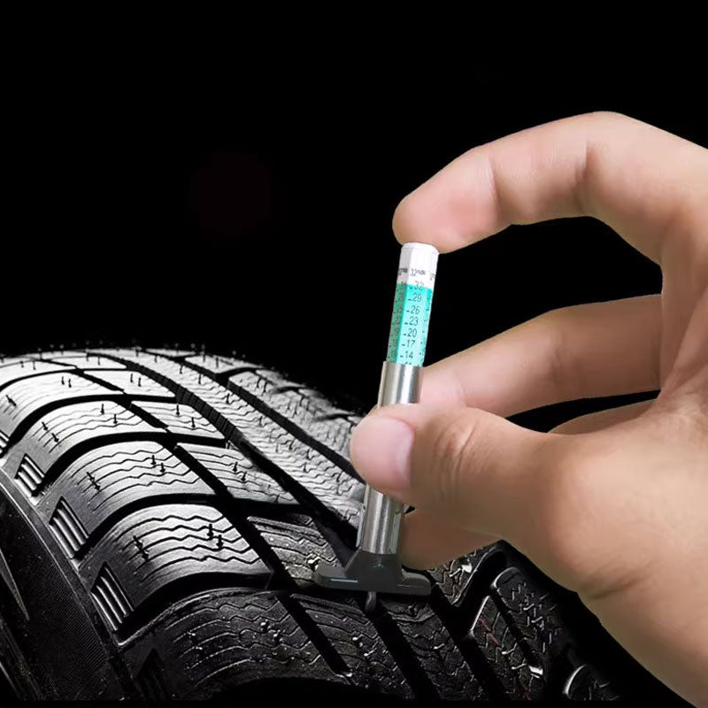 Tire Tread Depth Gauge Metal Tool