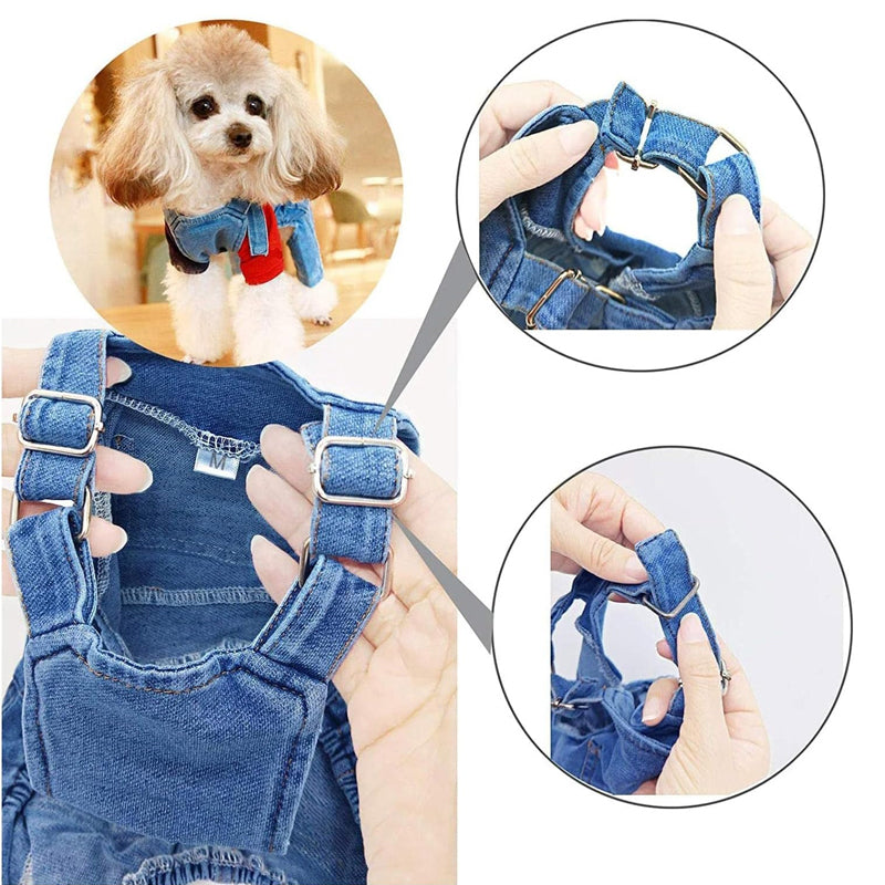 Dog Denim Overall