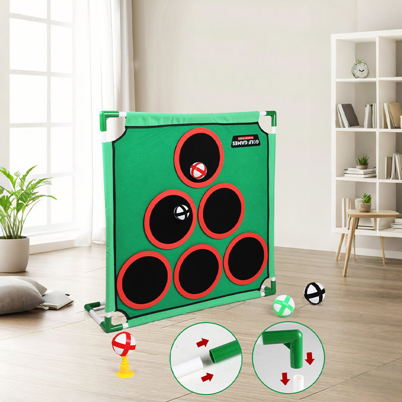 Golf Target Practice Game Mat with Stand