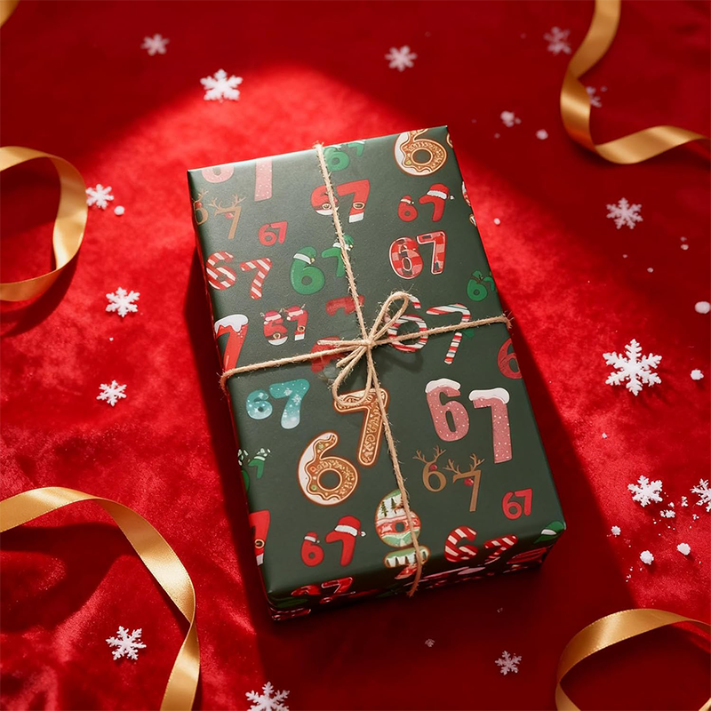 Festive Christmas Wrapping Paper Set
