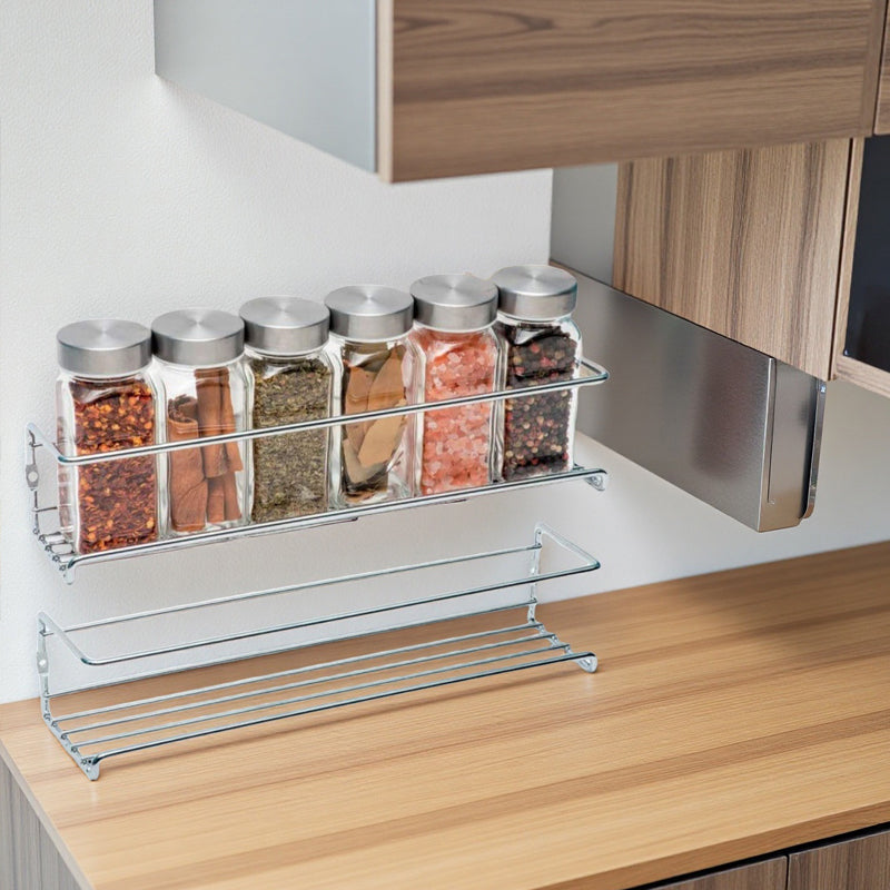 Carbon Steel Wall-Mounted Kitchen Spice Rack